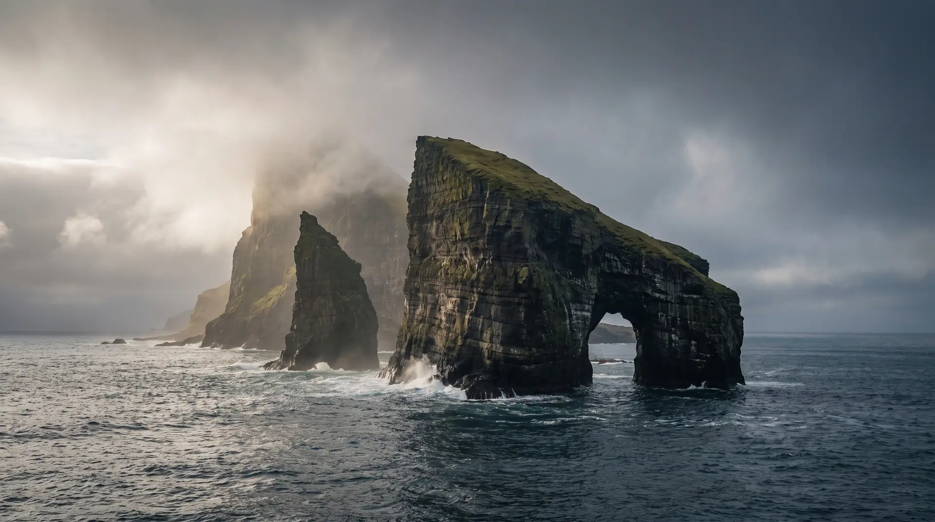 Sea stacks of the Faroe Islands
