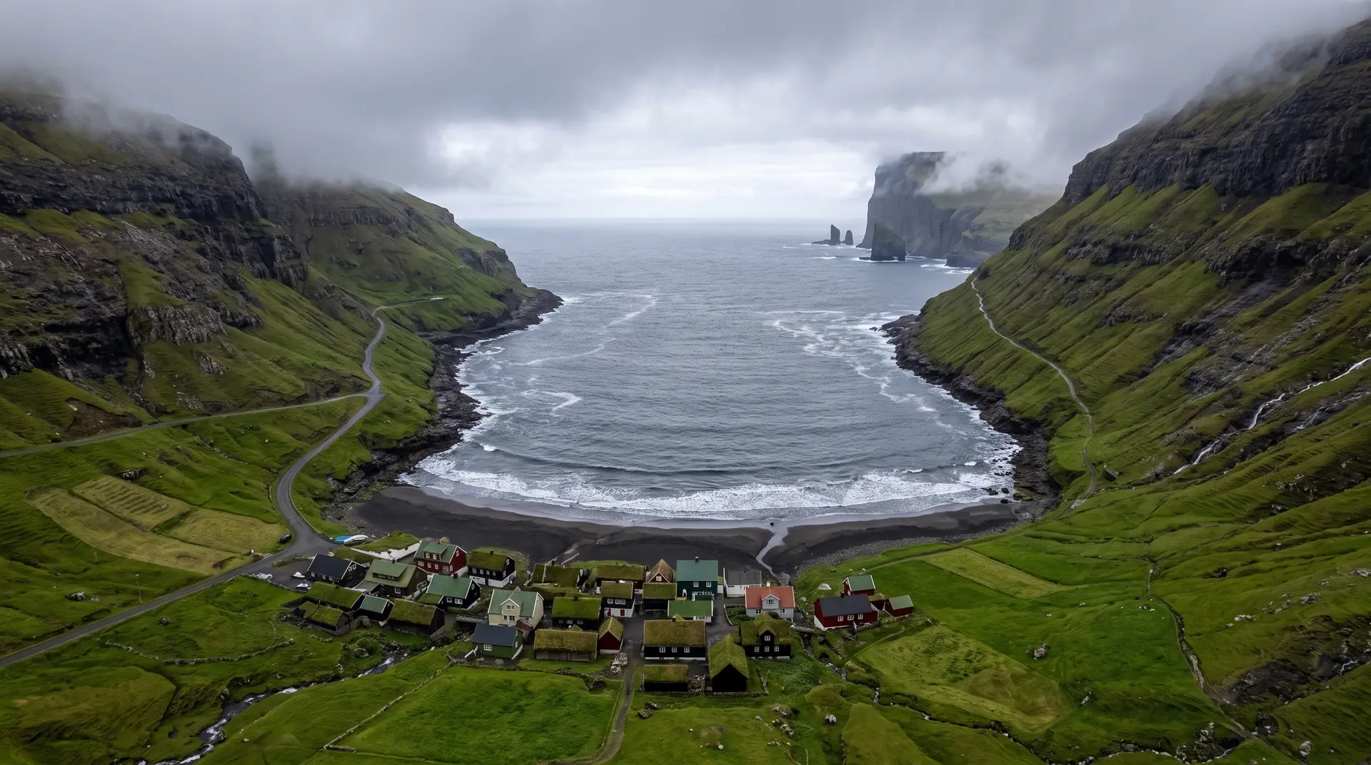 The Faroe Islands in winter